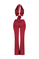 Graceful Passion Crop Top &amp; Pants SET