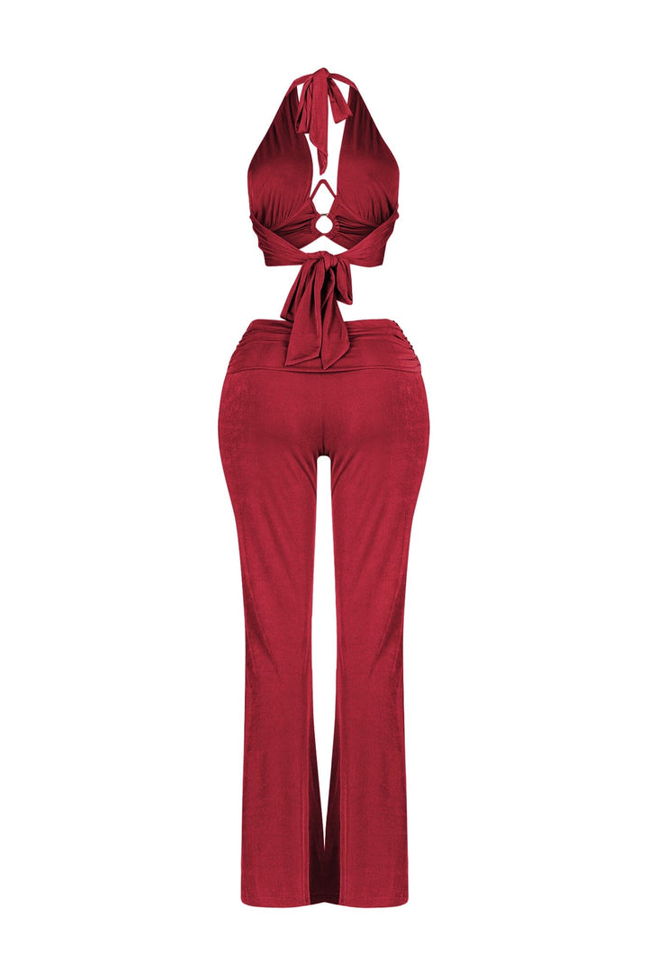 Graceful Passion Crop Top &amp; Pants SET