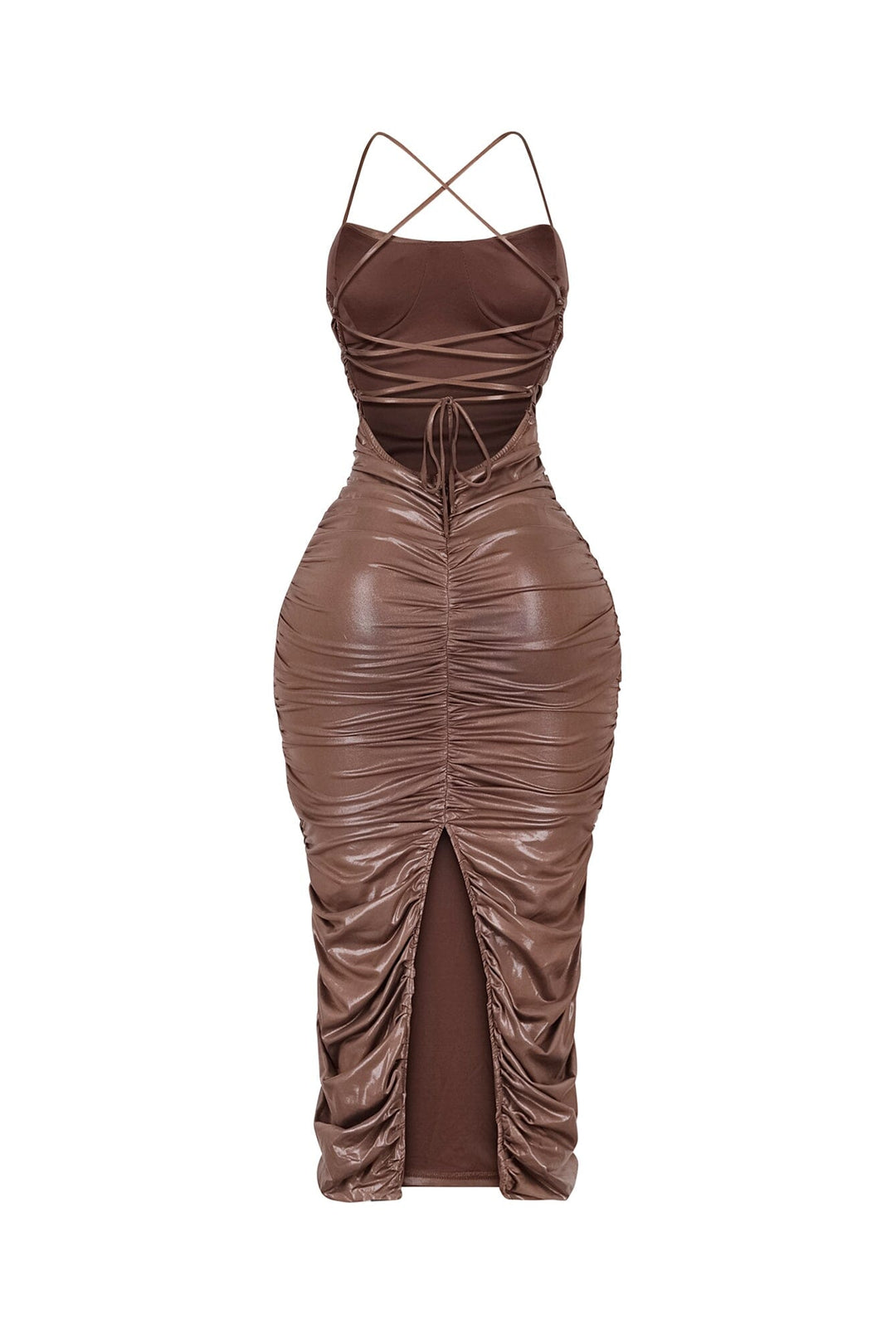 Bravela Ruched Midi Dress