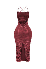 Bravela Ruched Midi Dress