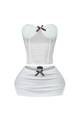 Julian Mesh Corset Top &amp; Skirt SET