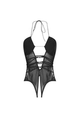 Tenebria Halter Keyhole Top