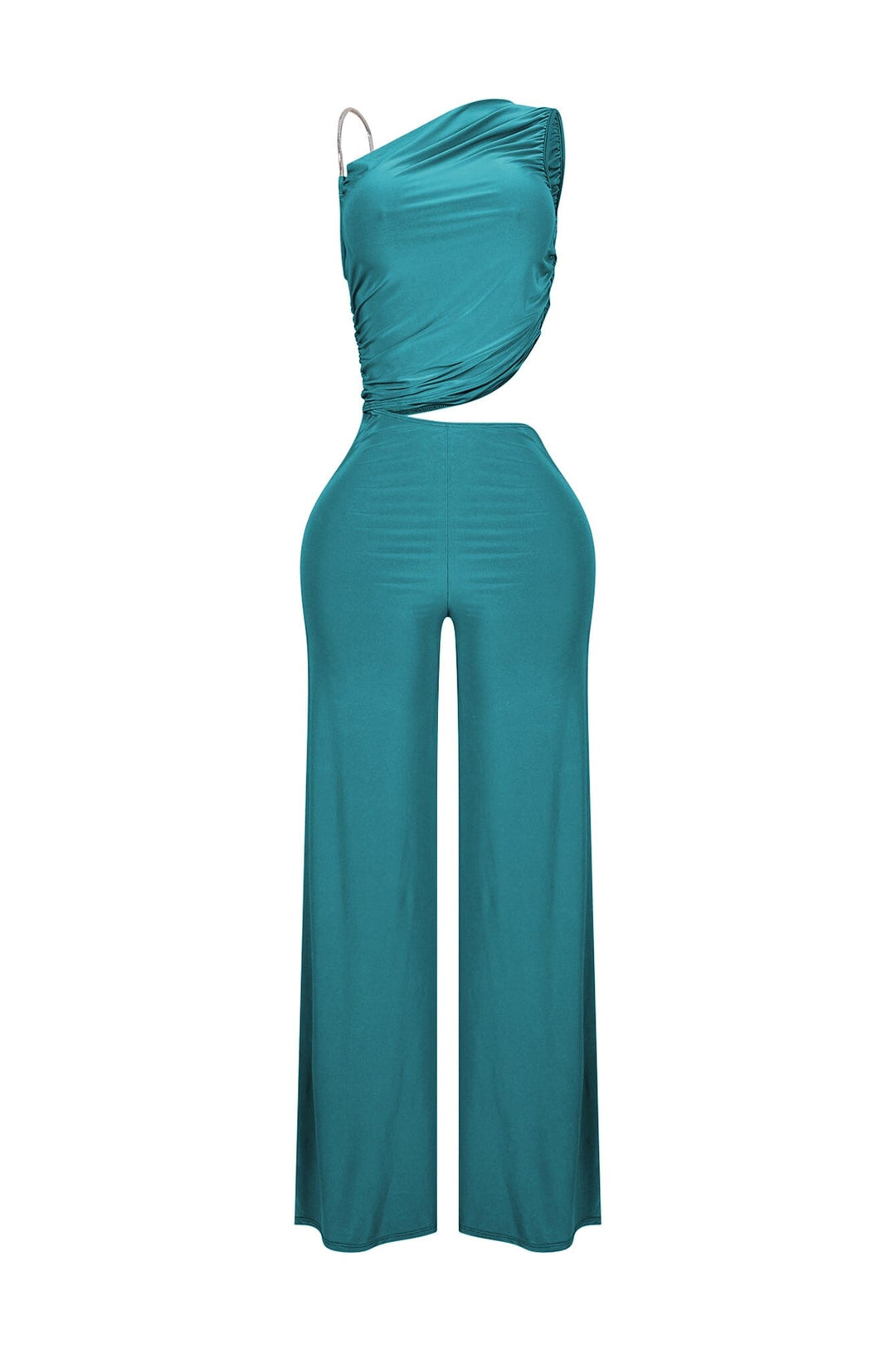 Jaira One Shoulder Wire Strap Jumpsuit