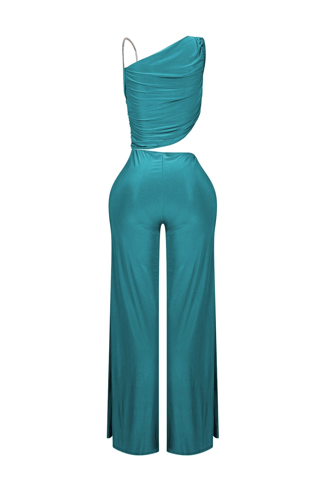 Jaira One Shoulder Wire Strap Jumpsuit