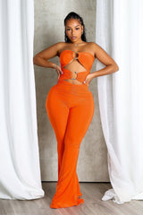 Viper Edge Cutout Snake Trim Jumpsuit
