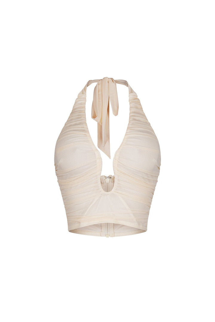 Siren Wire Mesh Halter Top