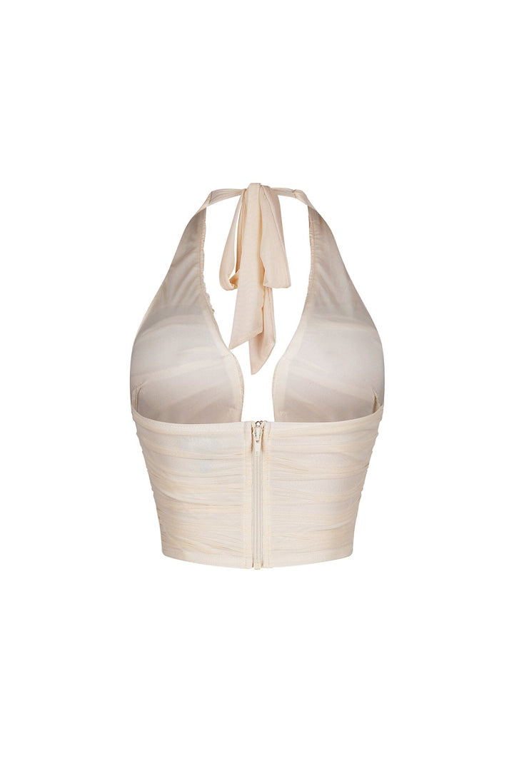 Siren Wire Mesh Halter Top