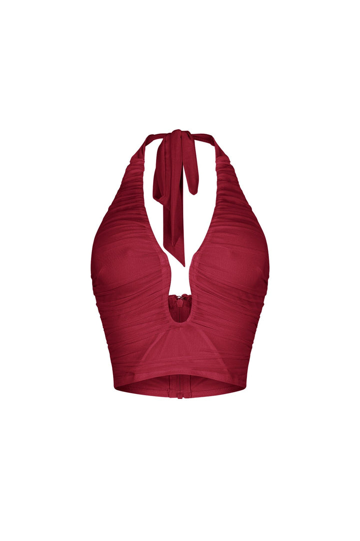 Siren Wire Mesh Halter Top