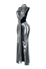 Cypher Foil Maxi Dress