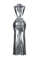 Cypher Foil Maxi Dress
