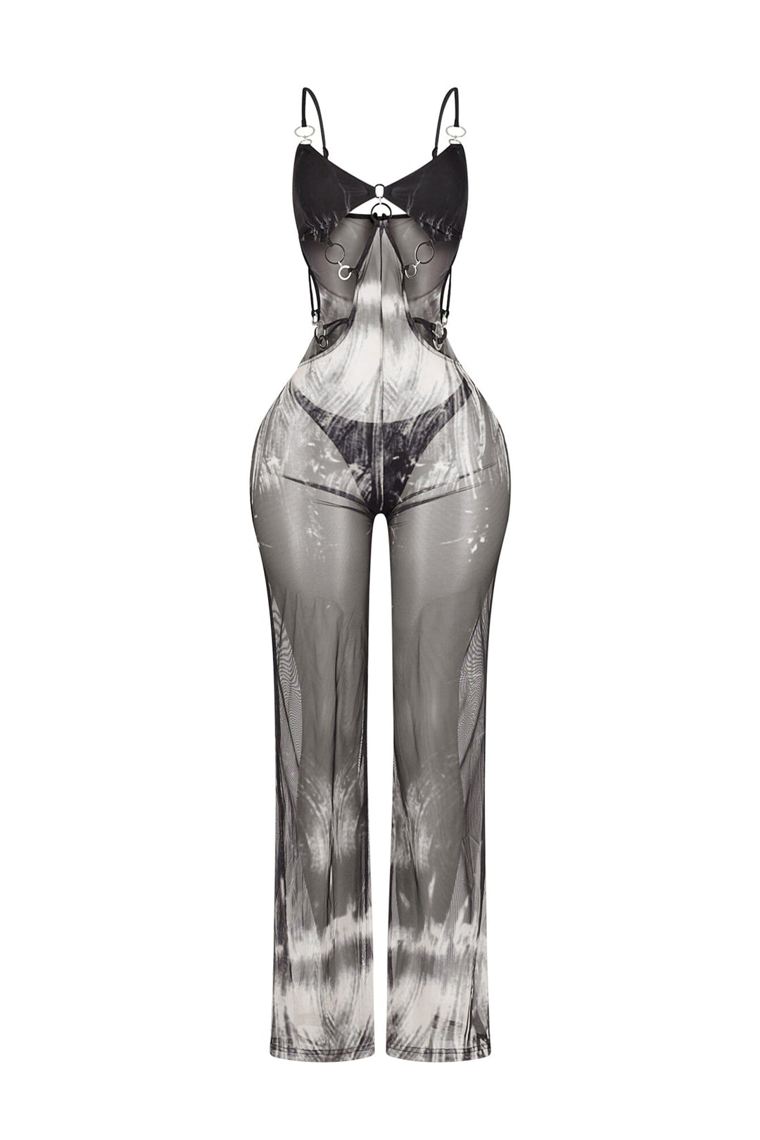 Sheer Link O Ring Jumpsuit