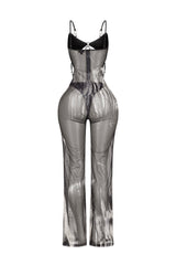 Sheer Link O Ring Jumpsuit