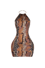Sedona Metal Choker Mini Dress