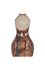 Sedona Metal Choker Mini Dress