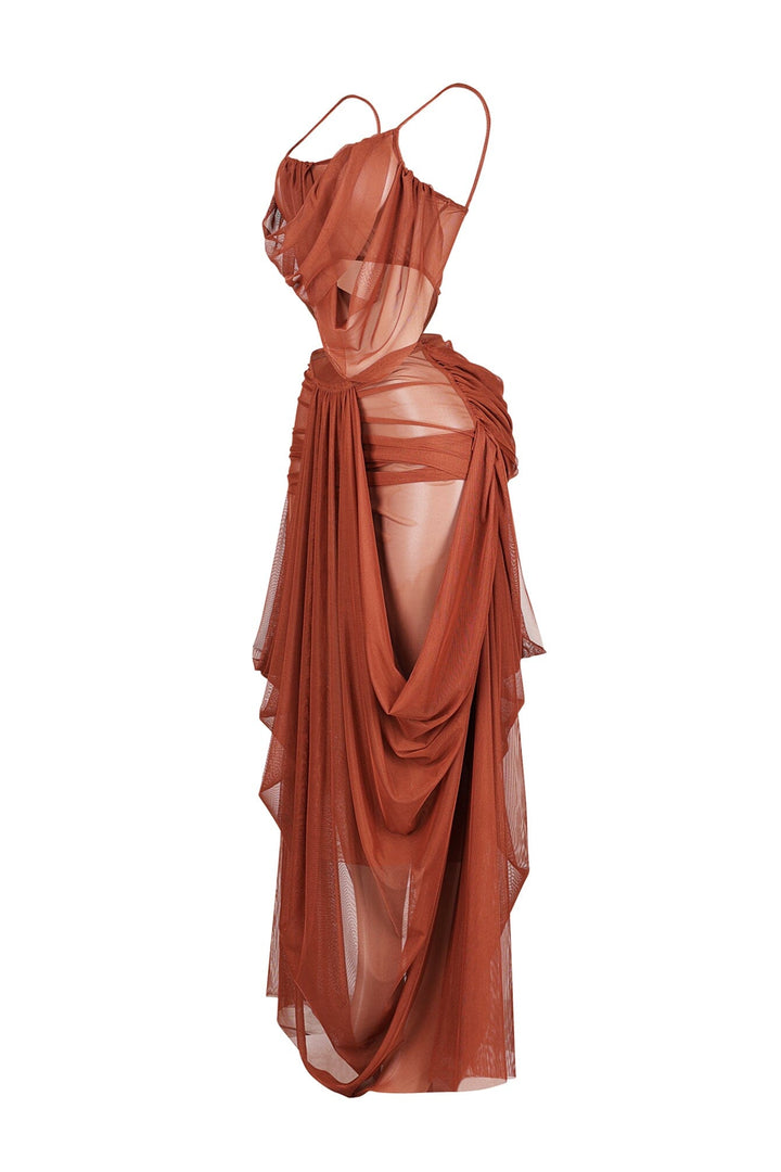 Vespera Mesh Tank Maxi Dress