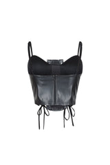 Corte Moderno Faux Leather Bustier