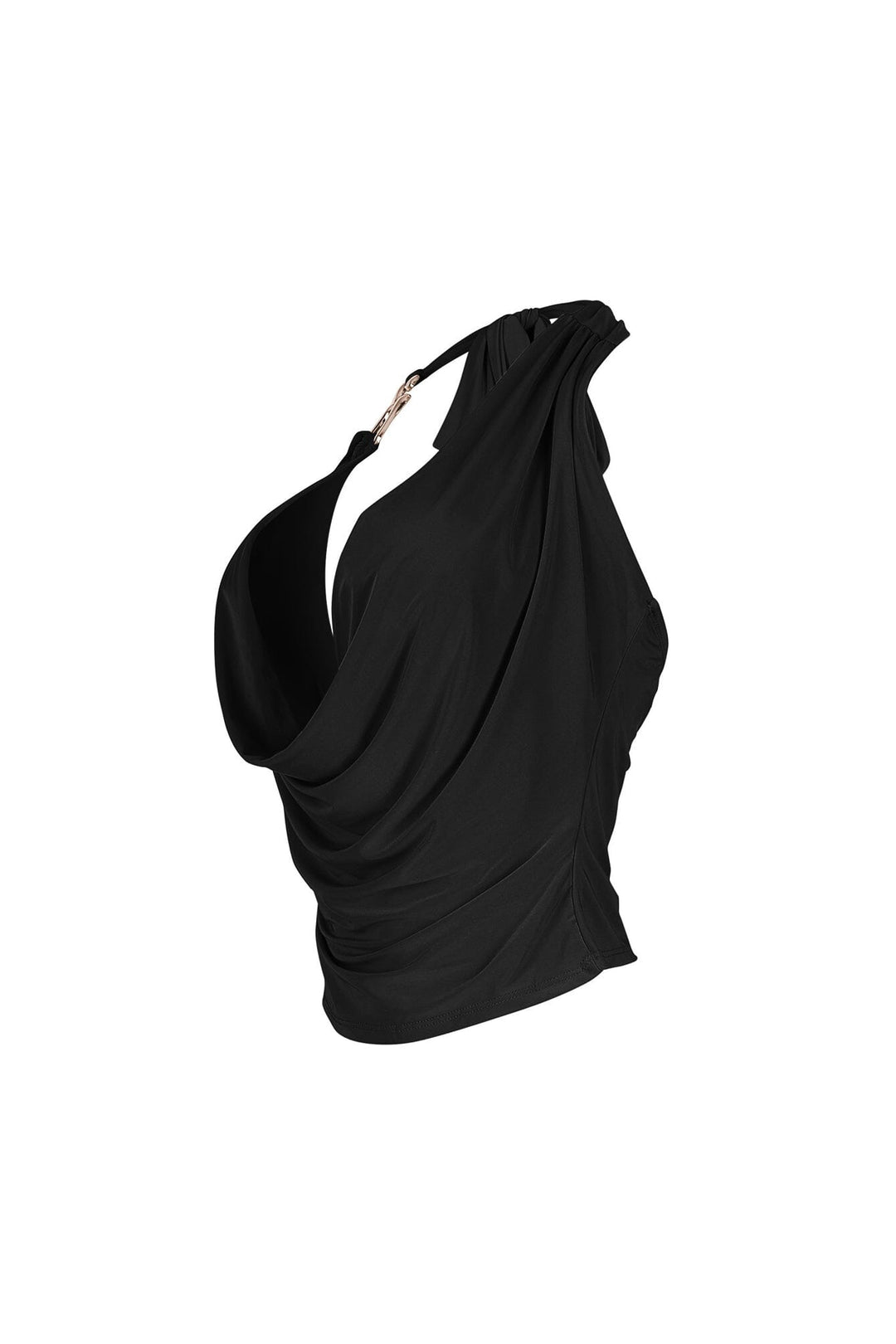 Femme Mad Cowl Neck Tie Top