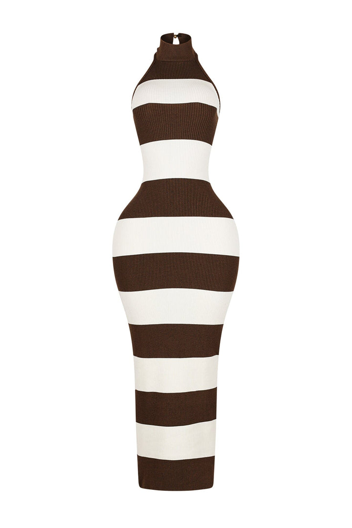 Viane Knit Striped Maxi Dress
