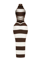 Viane Knit Striped Maxi Dress