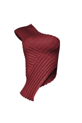Lila Asymmetrical Knit One Shoulder Top