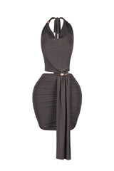 Dark Remedy Plunge Mini Dress