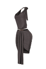 Dark Remedy Plunge Mini Dress