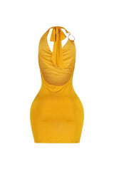 Lenvolee Halter Mini Dress