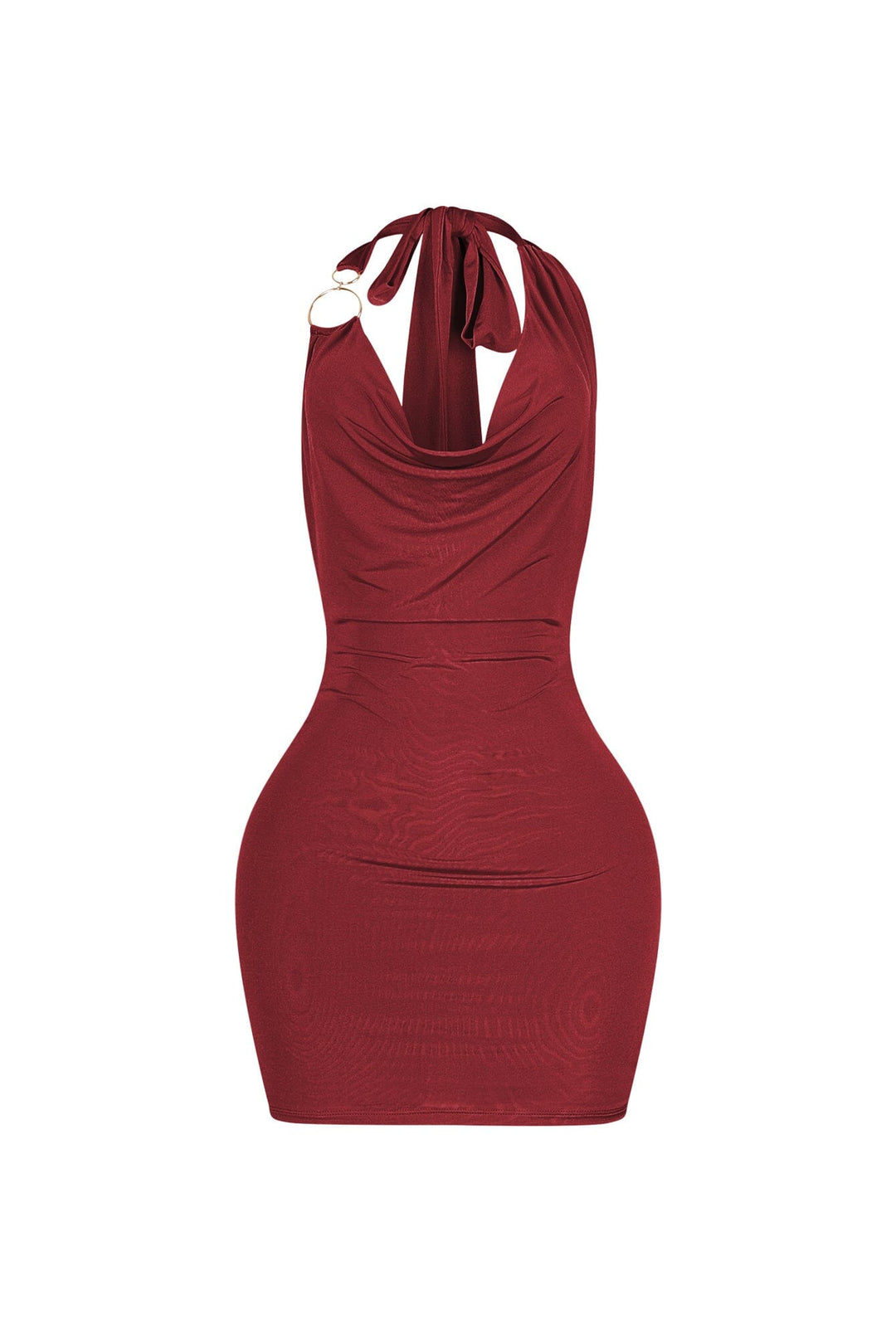 Lenvolee Halter Mini Dress