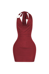 Lenvolee Halter Mini Dress