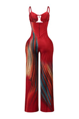 Playing Me Print Cami Jumpsuit