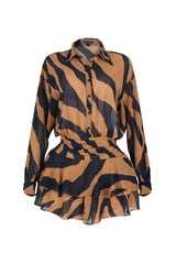 Autumn Flare Romper