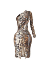 Beirut One Shoulder Midi Dress