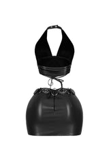 No Mercy Slick PU Skirt SET