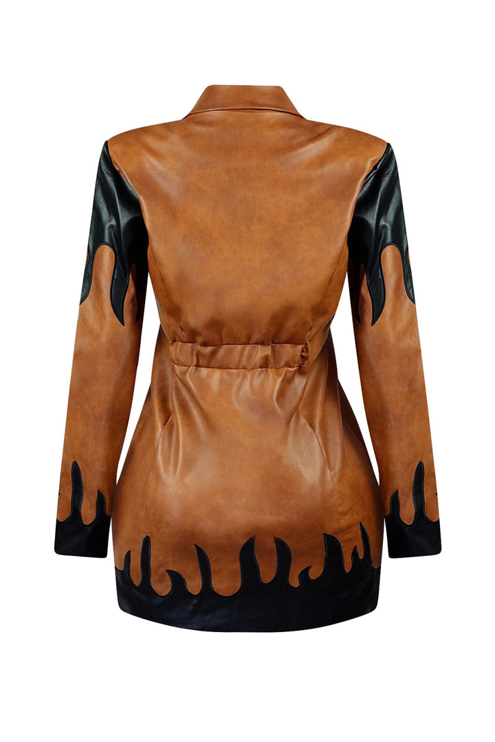 Viola PU Jacket Mini Dress