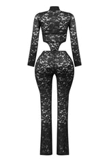 Alyson Lace Side Cut Out Jumpsuit