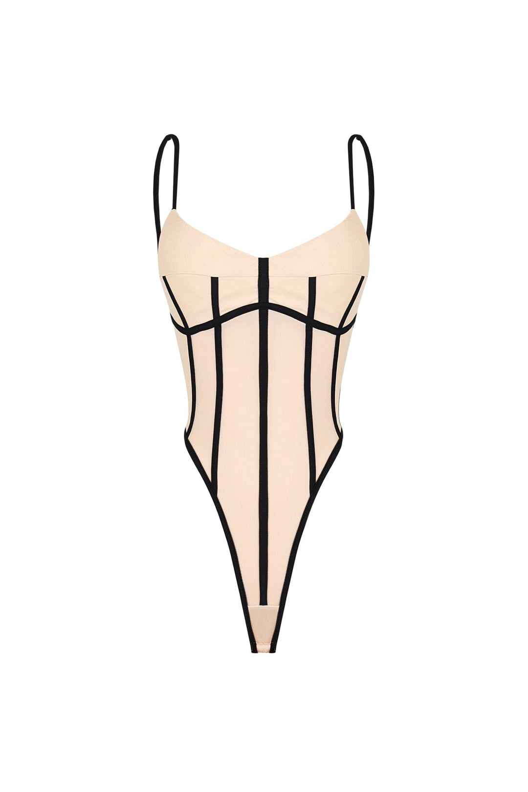 Hecate Sheer Mesh Panel Bodysuit