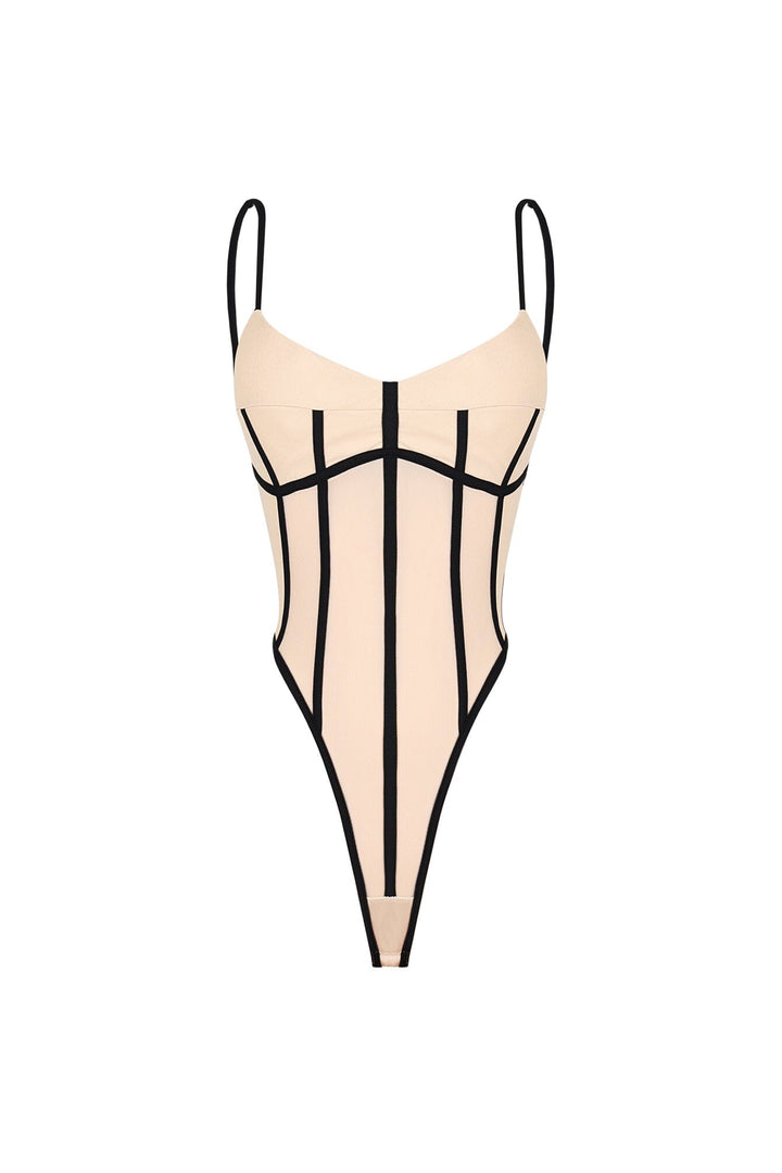 Hecate Sheer Mesh Panel Bodysuit