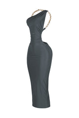 Ece Chain Strap Midi Dress