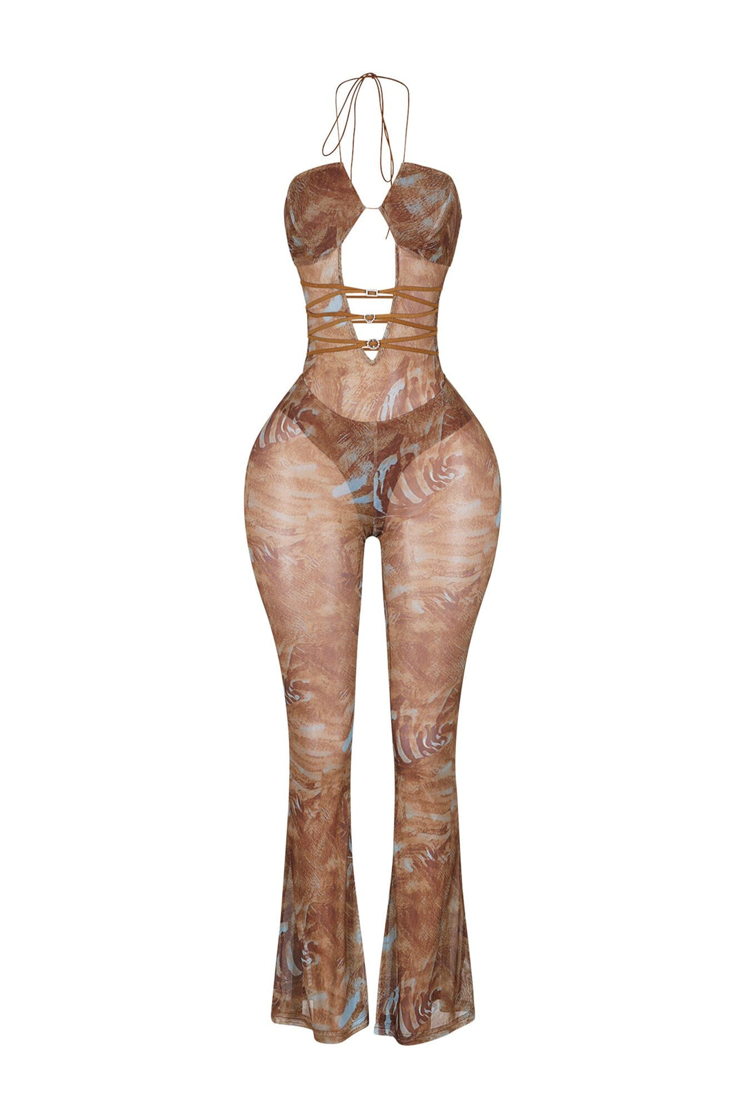 Uncover The Sparkle Mesh Jumpsuit