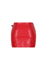 Wanted Faux Leather Mini Skirt