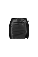 Wanted Faux Leather Mini Skirt
