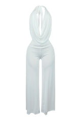 Evie Mesh Cowl Neck Jumpsuit