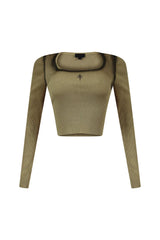 Real Emotion Washed Ribbed Top