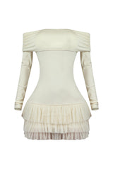 Ekko Tulle Ruffled Mini Dress