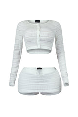 Take It Easy Knit Top &amp; Skort SET
