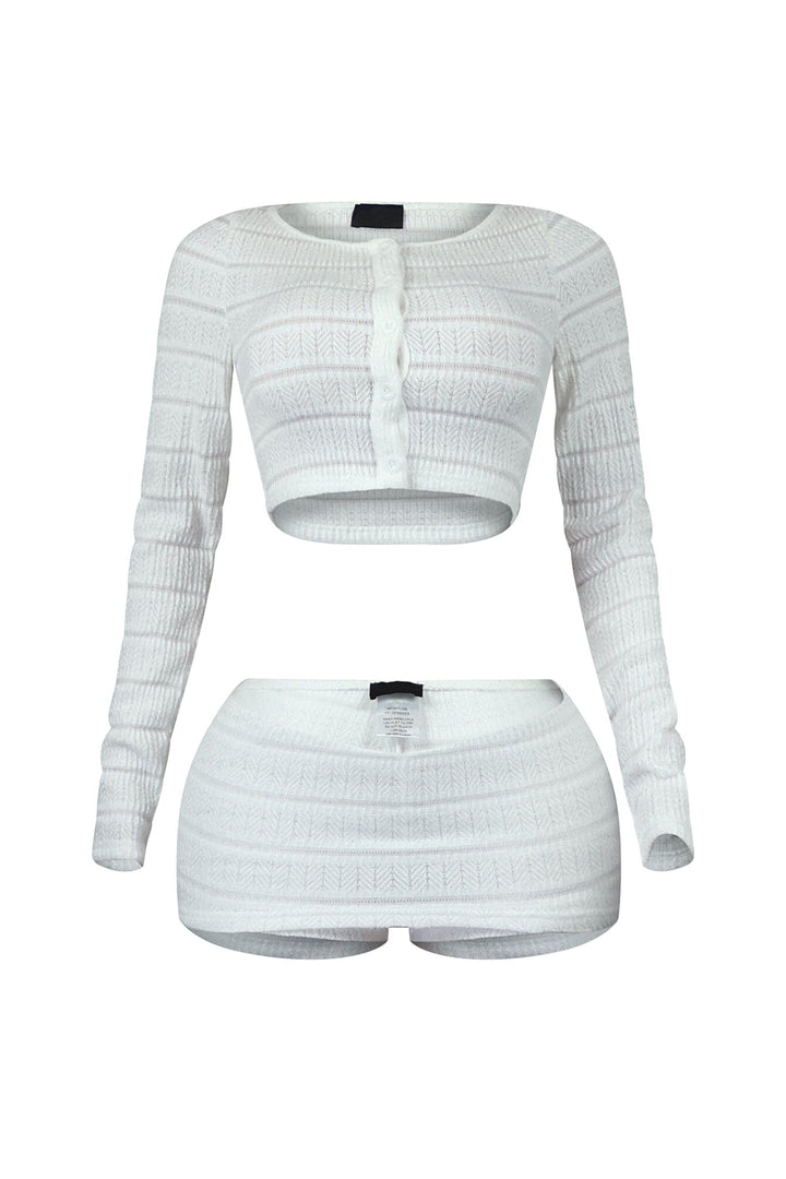 Take It Easy Knit Top &amp; Skort SET