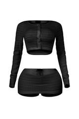 Take It Easy Knit Top &amp; Skort SET