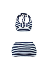 Leilani Striped Halter Top &amp; Skort SET