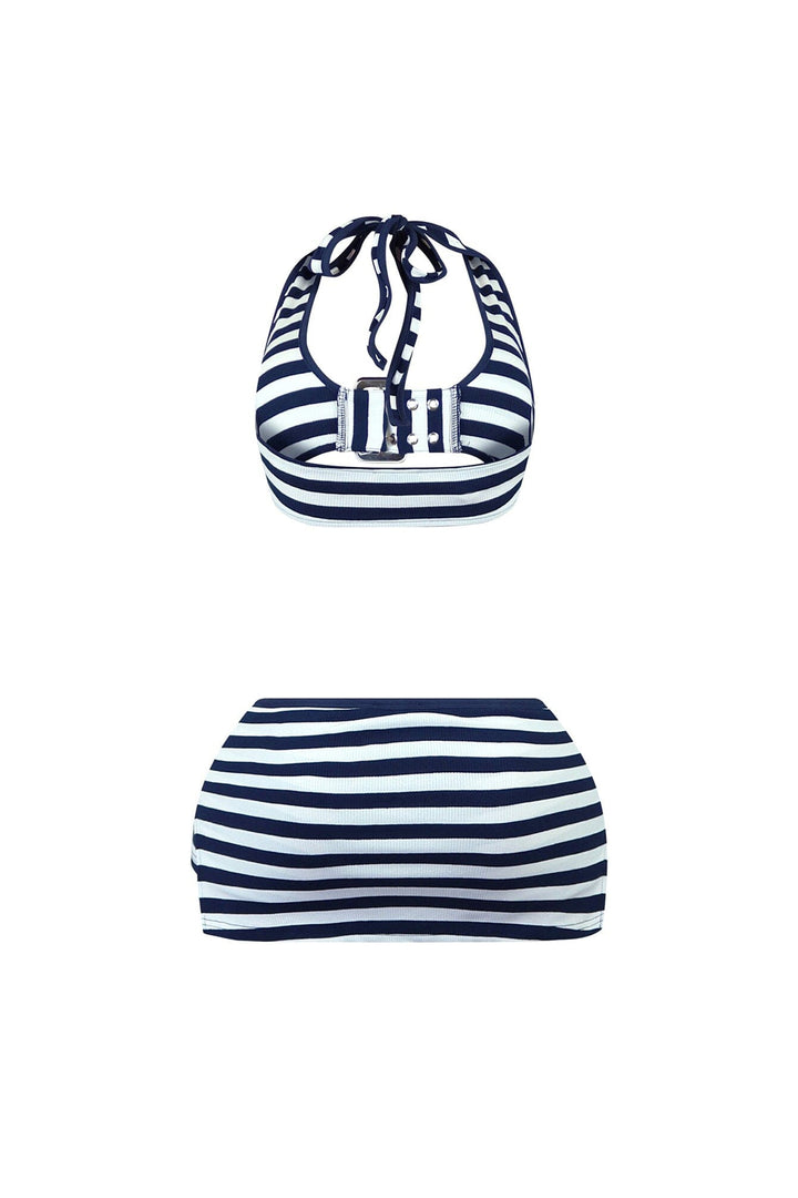 Leilani Striped Halter Top &amp; Skort SET