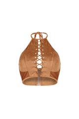 Desert Retro Suede Mesh Top